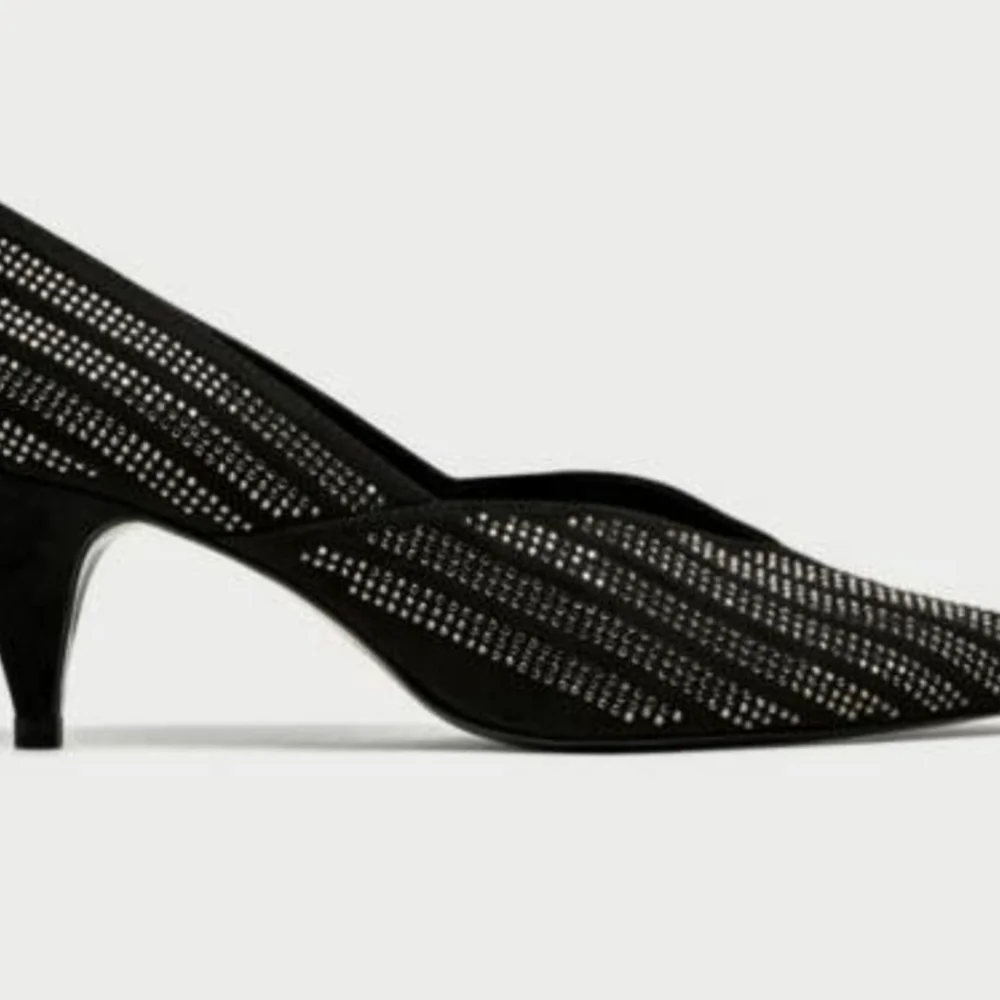 Zara Elegant Black Women's Heels 36.5 New - Picture 3 of 6
